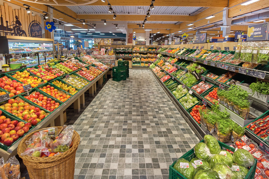 Obst Gemüse Abteilung
